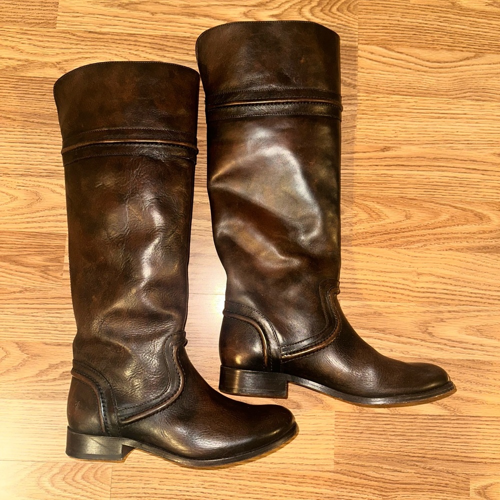 Frye Women's Tall Brown Leather Boots